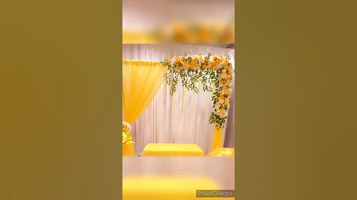 indian haldi ceremony backdrop decoration ideas DIY #haldi #shorts #viral #trending #diy