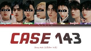 Stray Kids || Case 143 but you are Bang Chan, Changbin, Hyunjin & Felix (Color Coded Lyrics Karaoke) Resimi