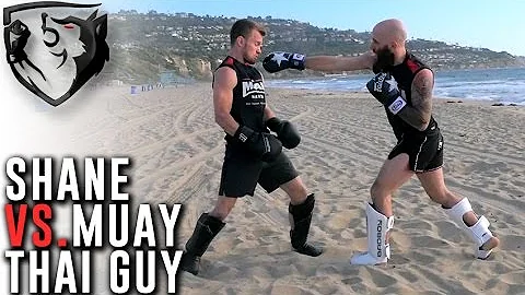 Shane Fazen vs. The Muay Thai Guy: Beach Sparring