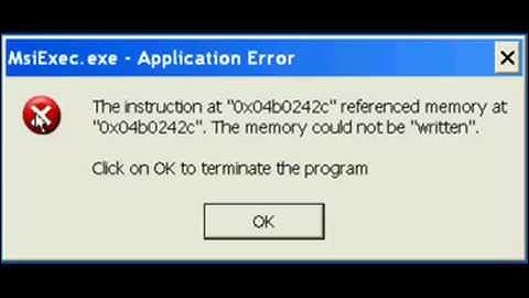 Windows XP Error Techno Delete