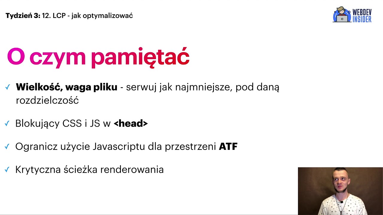 Largest Contentful Paint (LCP) ⚡️ - jak optymalizować? / Zoptymalizowany Front-end