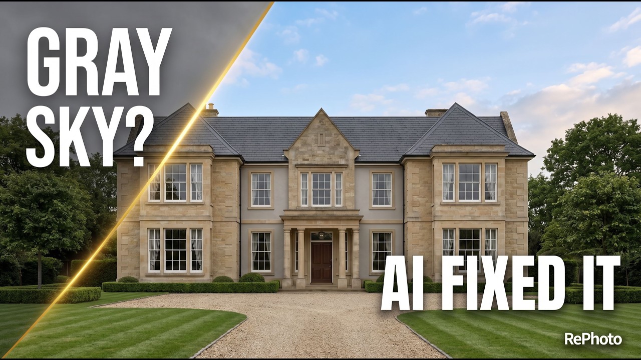 Video thumbnail for How to Replace an Overcast Sky in a Real Estate Photo With AI