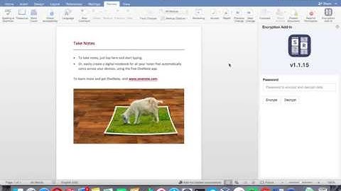 Saferoom Office - Encrypting Microsoft Word documents