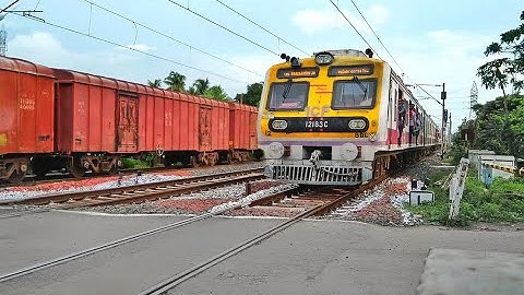 Fast & Furious Speedy Trains Parallel Crossing at Railgate | New ICF EMU meet Freight Train | IR