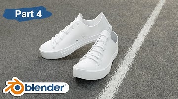All Star converse Sneakers Part 4 in blender 2.8