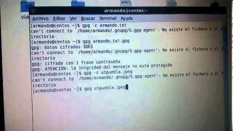 Encriptacion con gpg en Centos