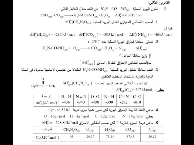 حل تمرين رائع ومتنوع الافكار في الديناميكا الحرارية