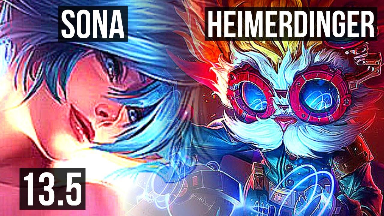 SONA & Lucian vs HEIMERDINGER & Varus (SUP) | 500+ games, 4/3/15, 1.0M mastery | KR Master | 13.5