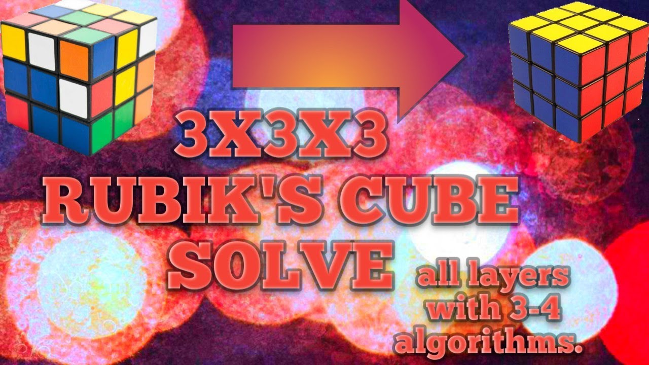 How to Solve a 3x3 Rubik's Cube In No Time. The Easiest Tutorial. - YouTube
