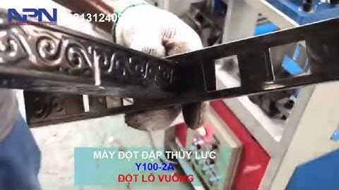 Máy đột dập thủy lực Ermak Y100-2A || Đột lỗ vuông trên hộp || LH: 0913124096