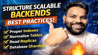 How to Structure a Scalable Backend 🚀 | Database Scaling Best Practices