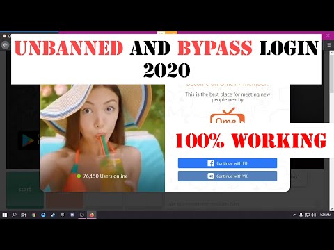 How to Unbanned And Bypass Login on OmeTV - Facebook and VK Login Bypass Ome TV