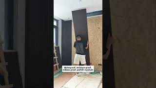 Wpc Wall Panel Background Wall. Living Room Background Wall Material. Decorative Material