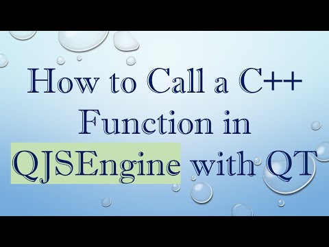 How to Call a C+ +  Function in QJSEngine with QT