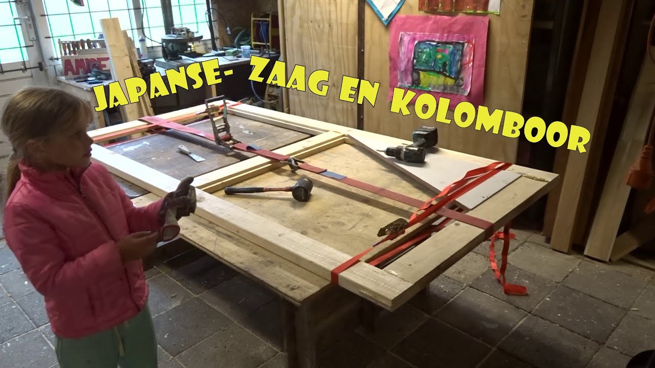 Zuidoost Hoeveelheid van hout HOUTVERBINDINGEN Deel 2!!!!!!!! Zelf een HORDEUR maken met open pen en gat  verbinding!!!!!!! - YouTube