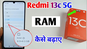 redmi 13c 5g me ram Kaise badhaye /how to increase RAM in redmi 13c /redmi 13c 8 gb ram kaise kare