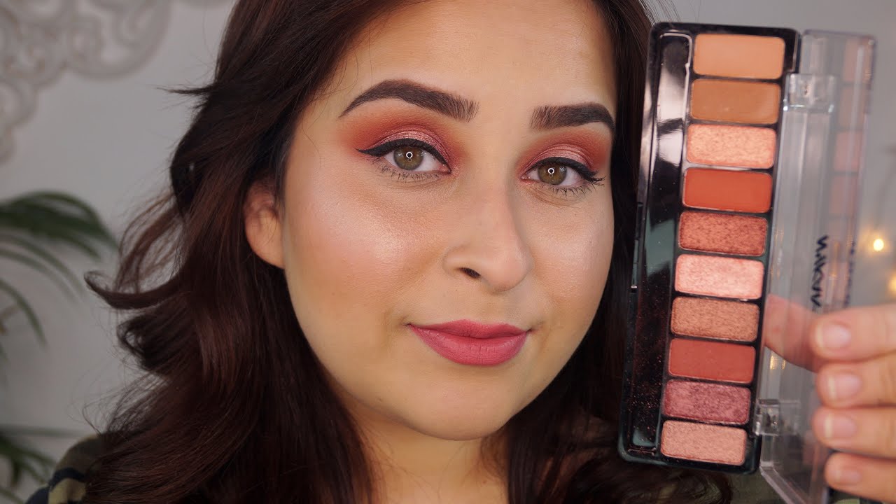 NYKAA Eyes On Me 10-in-1 Eyeshadow - Sundowner Stunner Swatches and Review || 