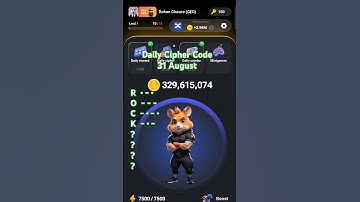 31 August Daily Cipher Code Hamster Kombat | #hamsterkombat #dailycipher  #dailycombo #airdrop