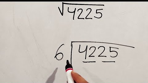 square root of 4225 |square root of 4225 | √4225 | square of 65|find the square root by long divi...