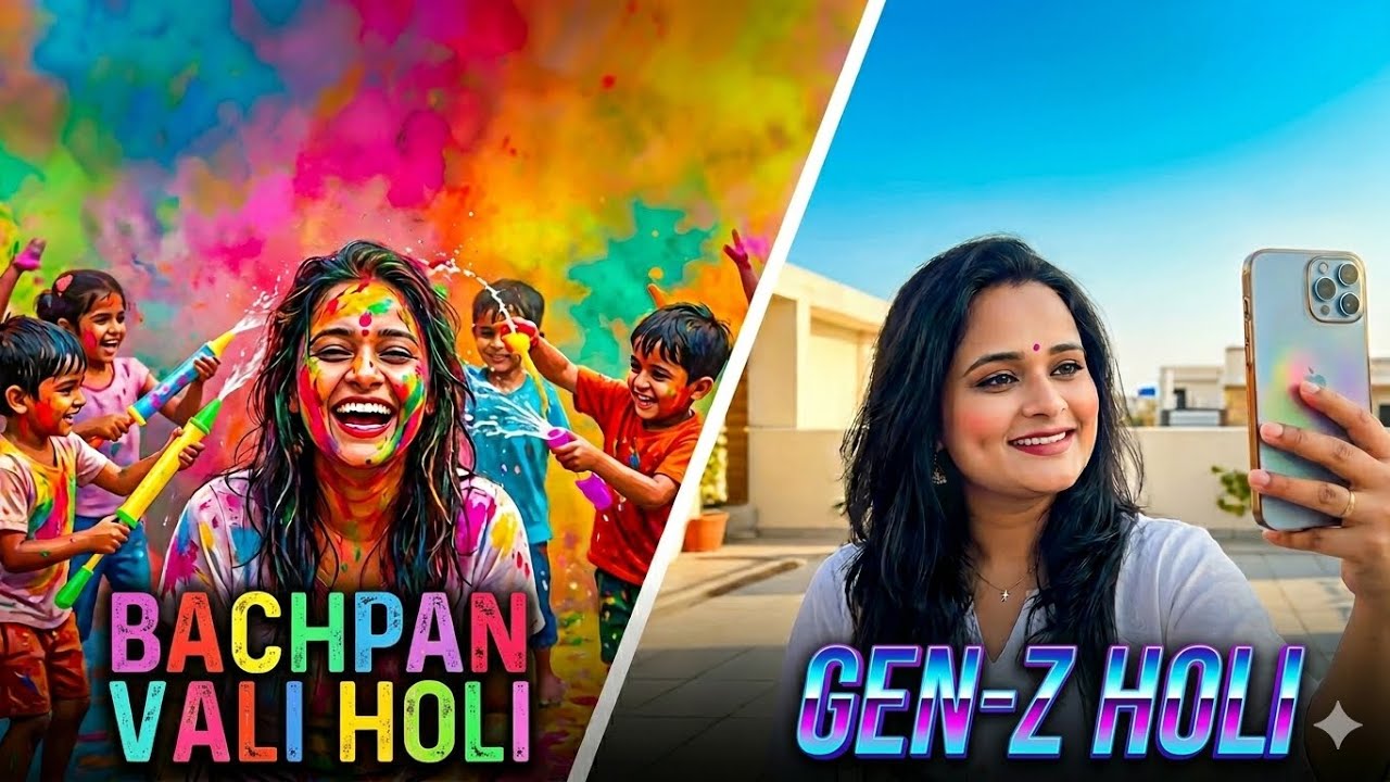 Sonal Raghuvanshi Bachpan vali Holi V/S Gen-G Holi| Sonal Raghuvanshi - YouTube