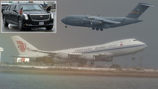 Planes transport Presidents Xi and Biden's motorcades back home after APEC