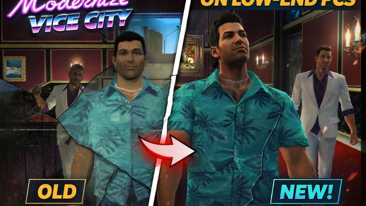 Turn Old GTA Vice City Into a Modern Game : A New Enhanced Experience (Better Gameplay)
