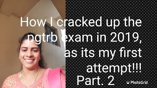 How I cracked up the pgtrb exam in 2019 as its my first attempt!!!th screenshot 4