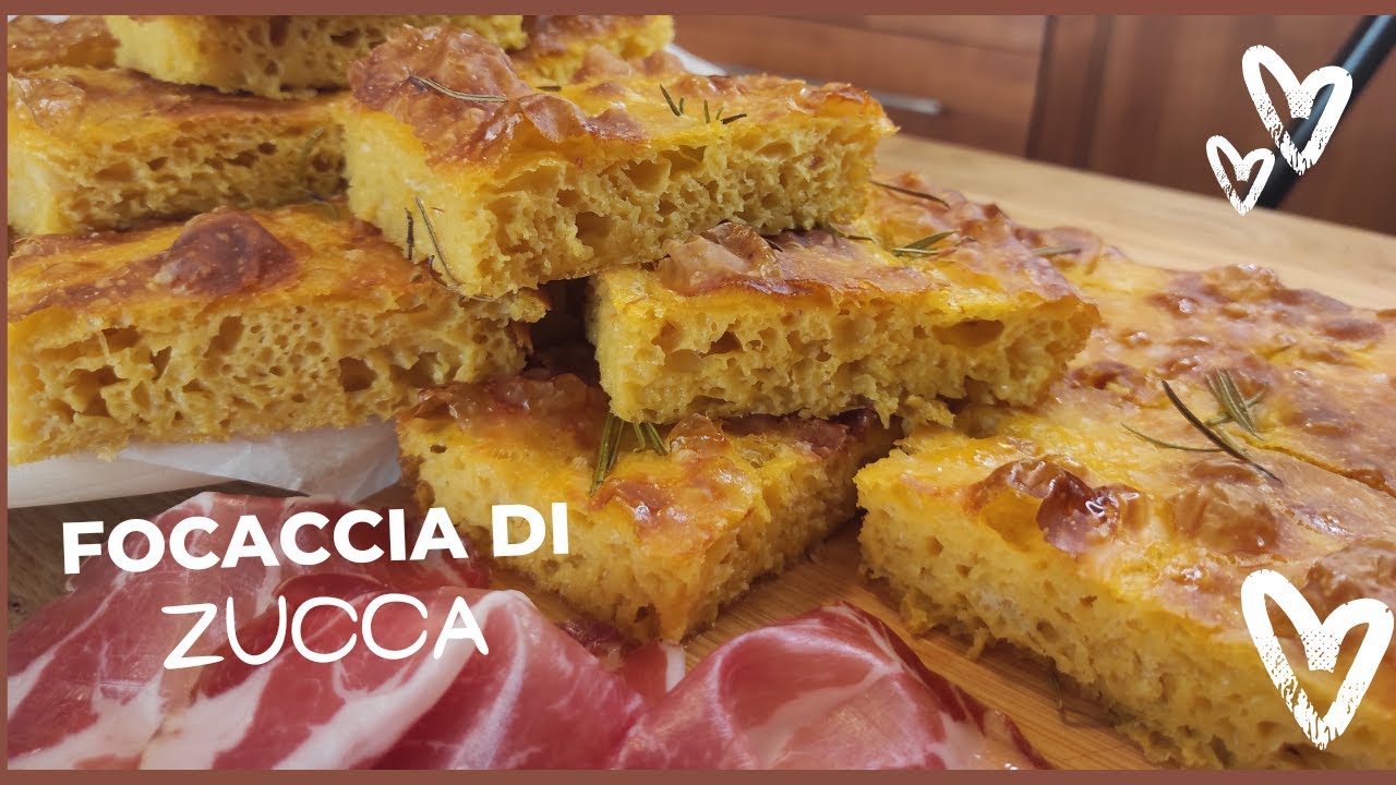 Focaccia soffice di Zucca 🎃 pumpkin focaccia soffice e senza impasto #pumpkin #halloween #october