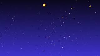 4K Golden Particles Floating Blue Background | 1 Hour Ambient Spark Animation