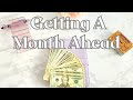 Cash stuffing month ahead binder  breaking the living paycheck to paycheck cycle