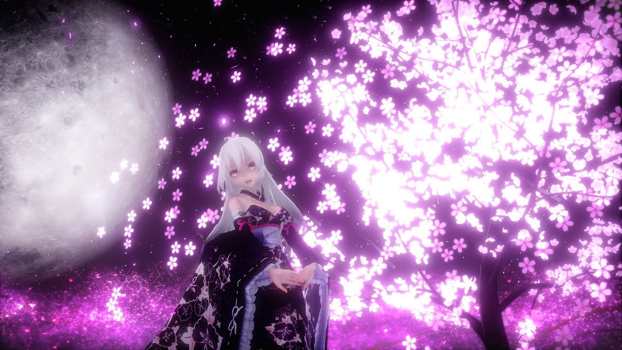【MMD】夢と葉桜  歌詞付き  TDA式Kimono Haku