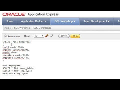 วีดีโอ: วิธีสร้างตารางใน Oracle