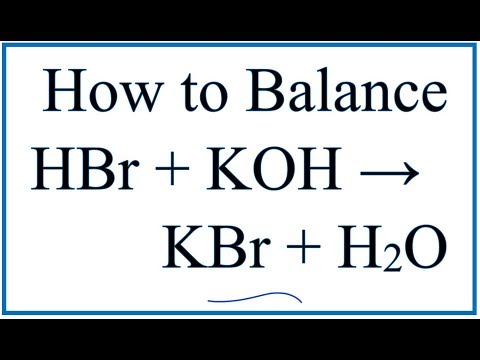 वीडियो: आप हाइड्रोब्रोमिक एसिड को कैसे संतुलित करते हैं?