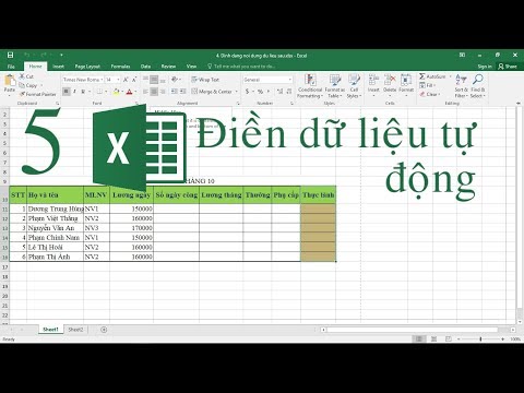 5. Điền dữ liệu tự động trong Excel – Đánh số thứ tự