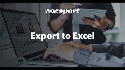 Export to Excel