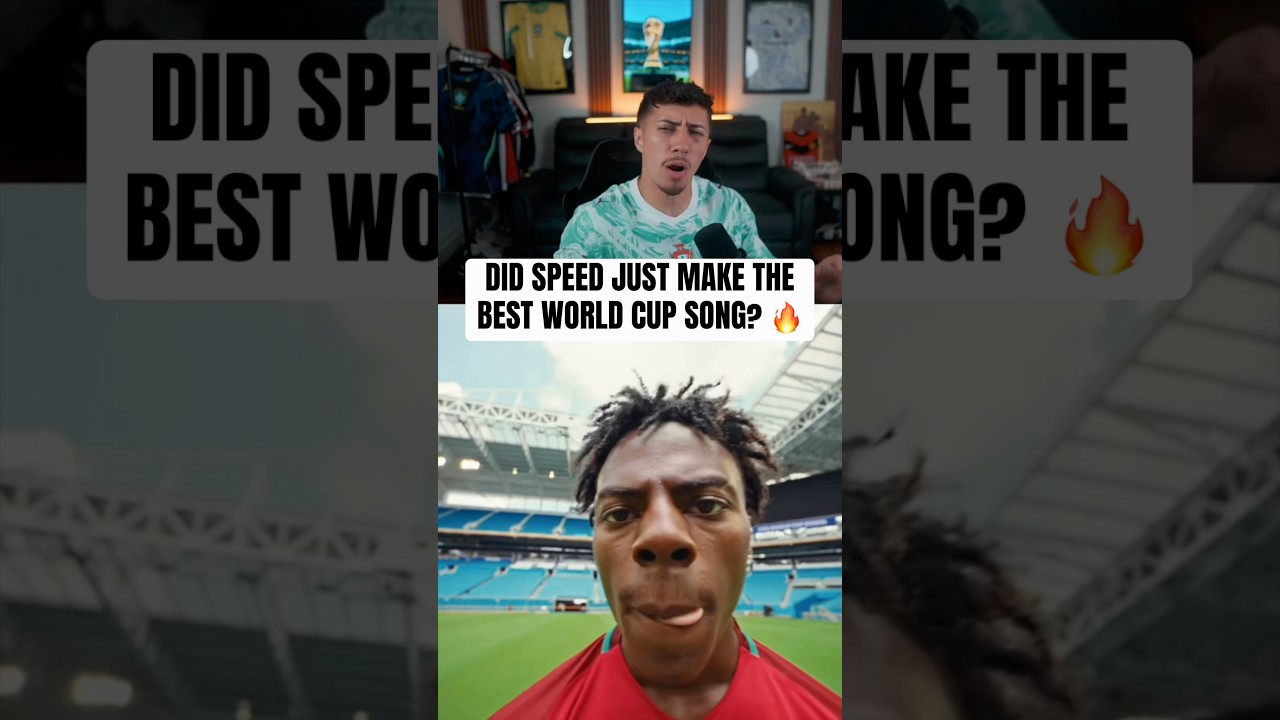 REACTING TO SPEED WORLD CUP SONG 🔥 #ishowspeed #worldcup #football #soccer #speed #song