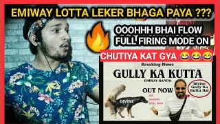 EMIWAY GULLY KA KUTTA REACTION | EMIWAY DISS DIVINE  | GULLY KA KUTTA | EMIWAY SONG REACTION