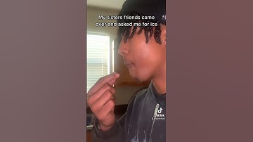 My sisters friends asked me for ice #icecrunchasmr #funny #icequeen