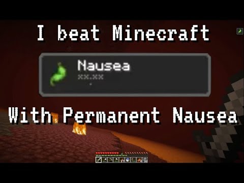 I Beat Minecraft With Permanent Nausea It Was Hard Youtube