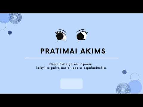 Video: Pratimai Akims: Metodai, Patarimai Ir Kita