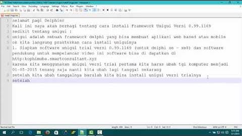 Install Delphi Unigui Trial 099.0.1169 dan Membuat Project web based app HYBRID
