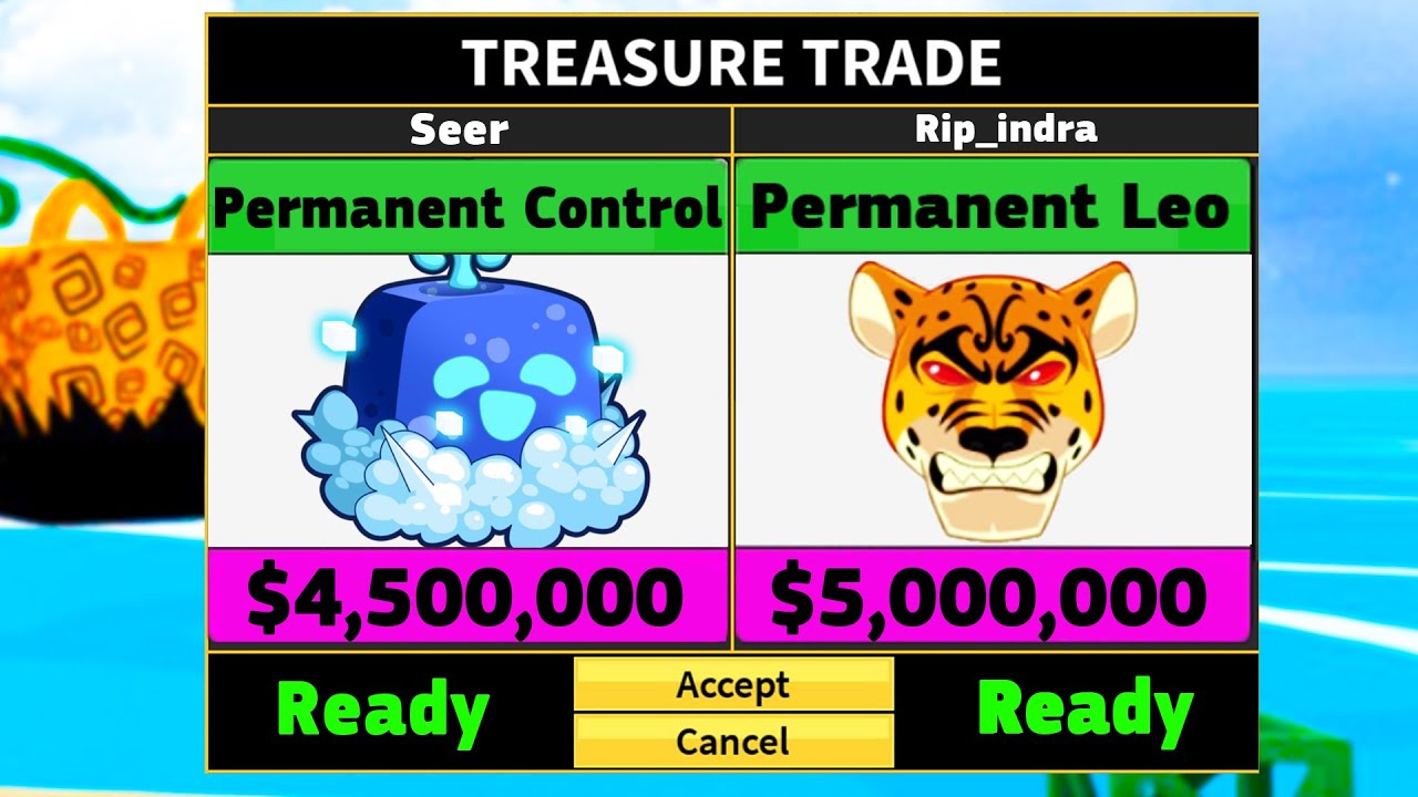Trading, my goal is to got a control fruit before it reworked I