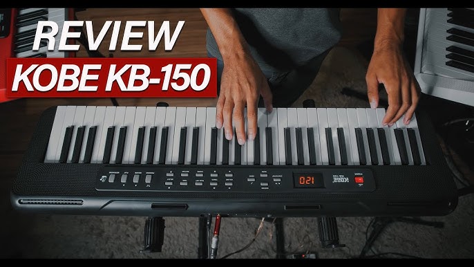 Kit Teclado Musical Iniciante Kobe KB-300 5/8 61 Teclas com Sensibilidade  ao Toque com Pedal Sustain e Suporte : : Instrumentos Musicais