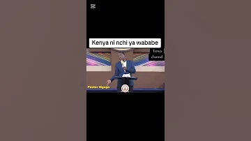Kenya Ni Nchi Ya Wababe Pastor Daniel Mgogo 