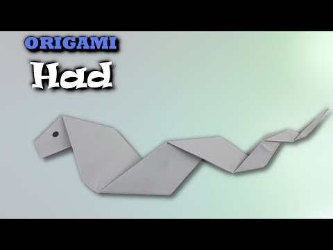 Origami Had | Jak vyrobit hada z papíru