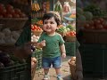 🥕 सब्ज़ी की दुकान पर नन्हे बच्चे ने सबको हँसा दिया! 😂 | #Shorts #Viral #Trending #Funny #Comedy