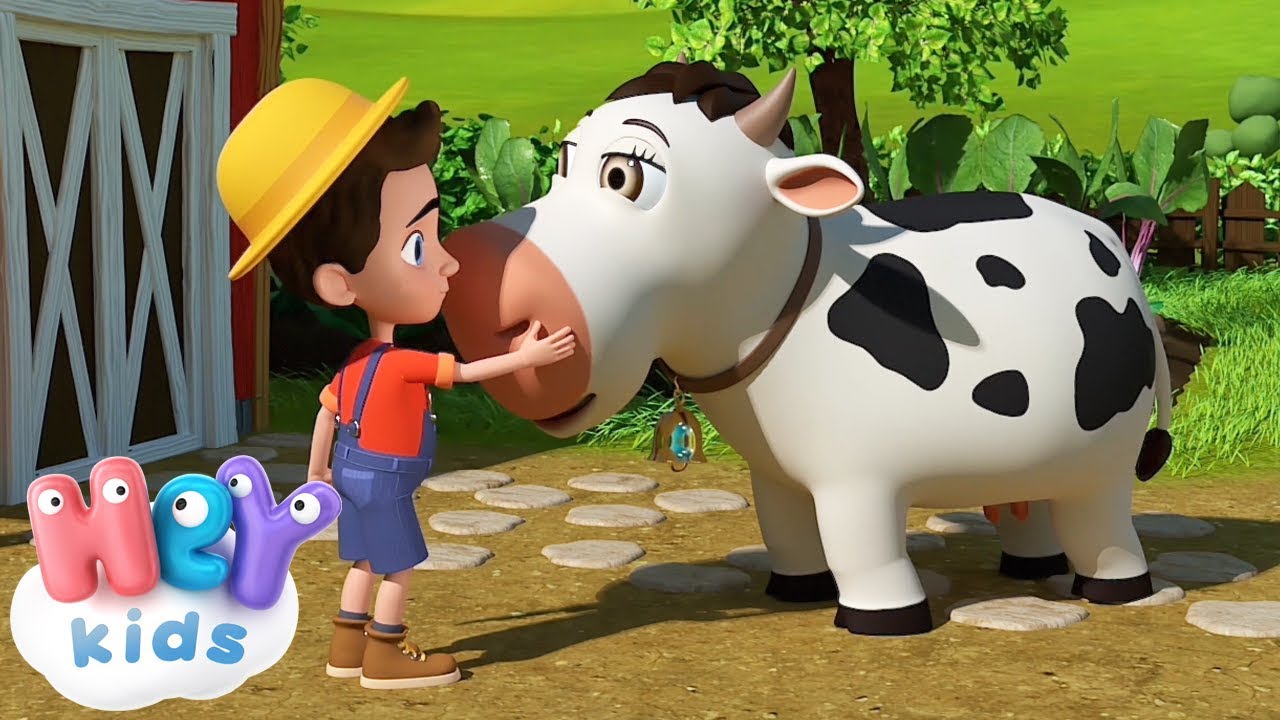 The Cow Song for kids + many more nursery rhymes | HeyKids - YouTube