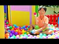 Kids Adventure Story about Build Playhouse with Colorful Toys