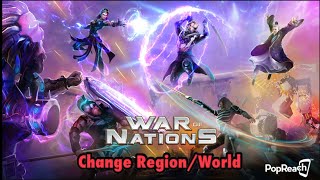 How To Change World/Region in War of Nations PvP Conflict screenshot 5