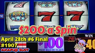 Big Jackpot Triple Double Stars $100 Slot Machine  Old School Slot Jackpot